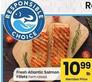 Fresh Atlantic Salmon Fillets - Farm raised.