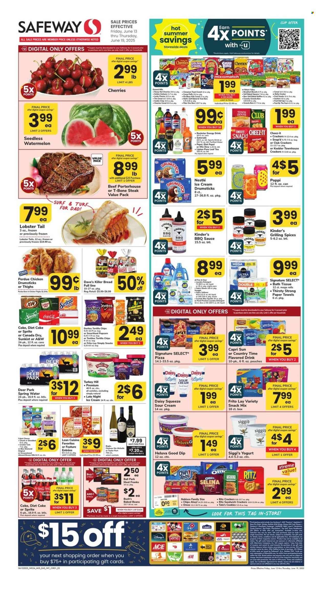 Safeway ad - 06/13/2025 - 06/19/2025. Page 1