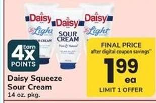 Daisy Squeeze Sour Cream