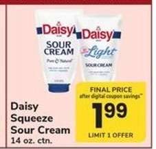 Daisy Squeeze Sour Cream