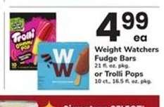 Weight Watchers Fudge Bars or Trolli Pops