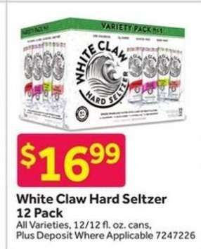 White Claw Hard Seltzer 12 Pack