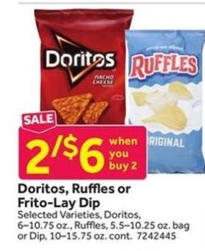 Doritos, Ruffles or Frito-Lay Dip