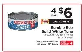 Bumble Bee Solid White Tuna