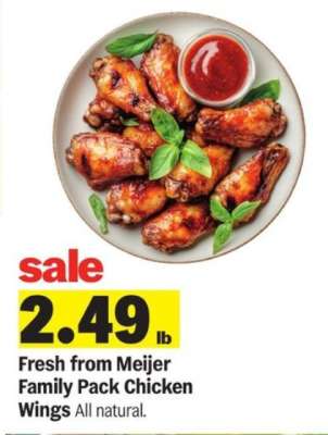 Fresh from Meijer Family Pack Chicken Wings