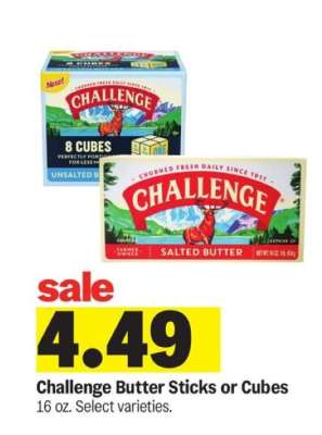 Challenge Butter Sticks or Cubes