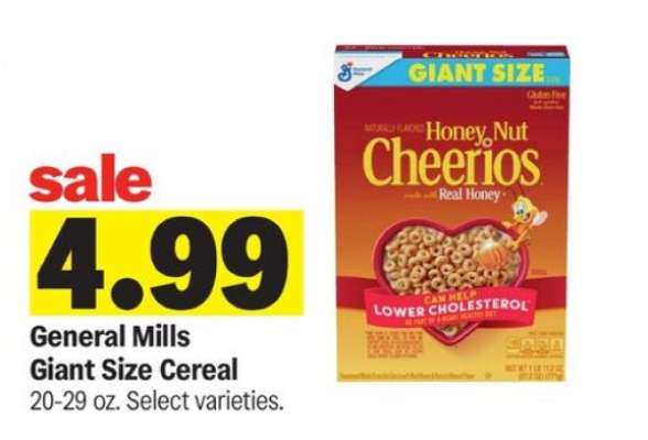 General Mills Giant Size Cereal*