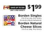 Borden Singles / Borden Natural Cheese Slices