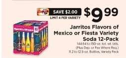 Jarritos Flavors of Mexico or Fiesta Variety Soda 12-Pack