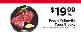 Fresh Yellowfin Tuna Steaks