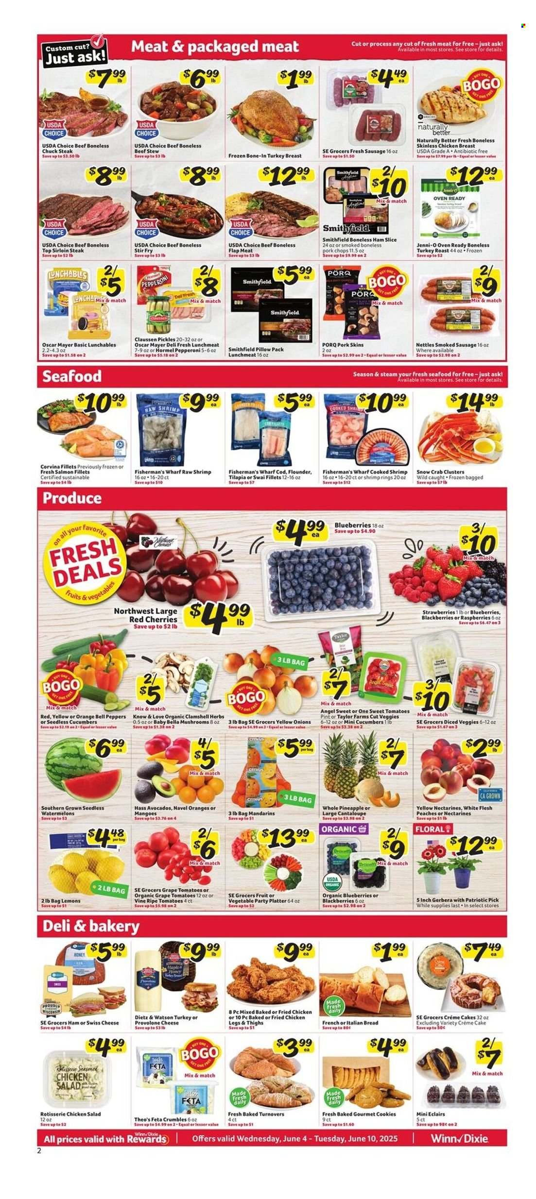 Winn Dixie ad - 06/18/2025 - 06/24/2025. Page 2
