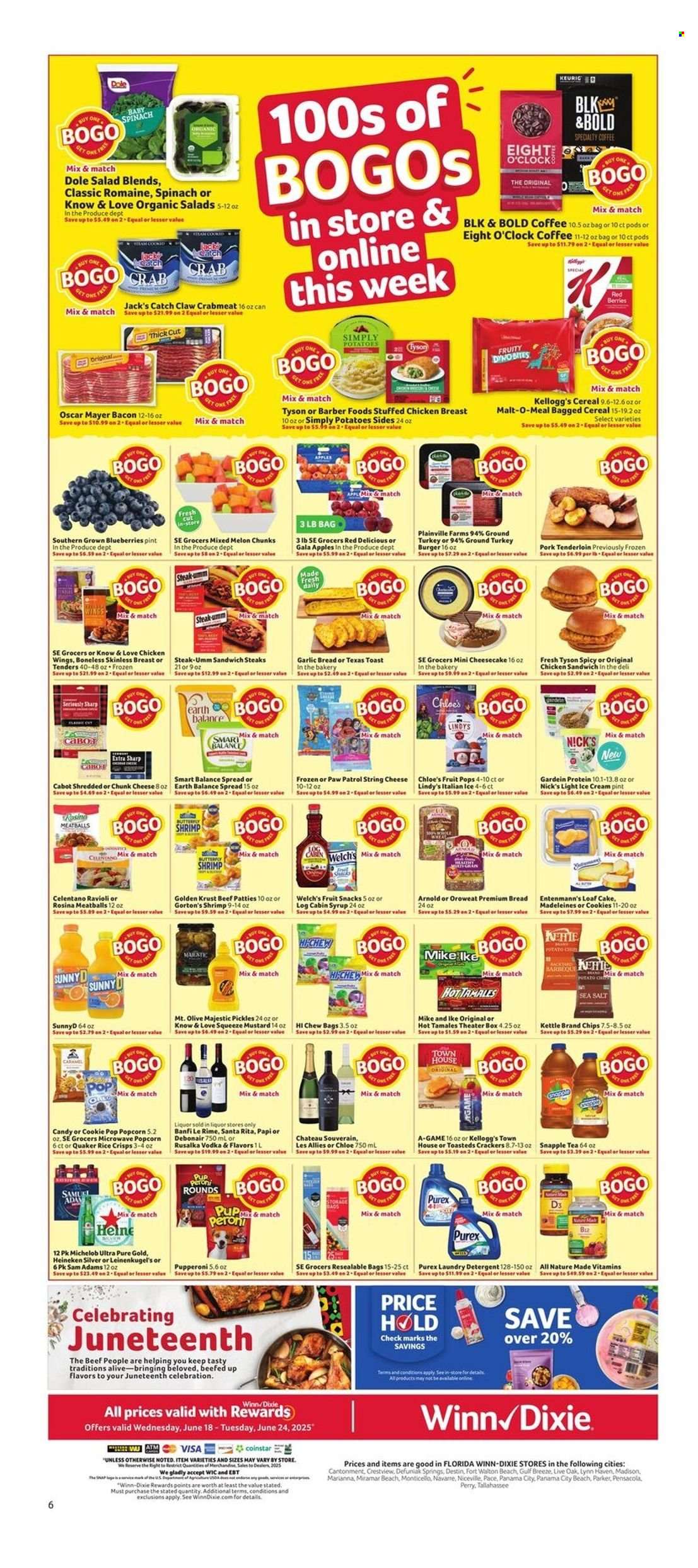Winn Dixie ad - 06/18/2025 - 06/24/2025. Page 8