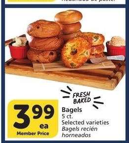 Bagels - 5 ct. Selected varieties