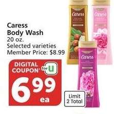 Caress Body Wash - 20 oz. Selected varieties
Member Price: $8.99