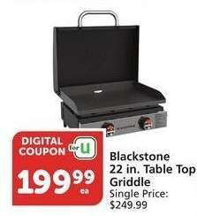 Blackstone 22 in. Table Top Griddle - Single Price: $249.99