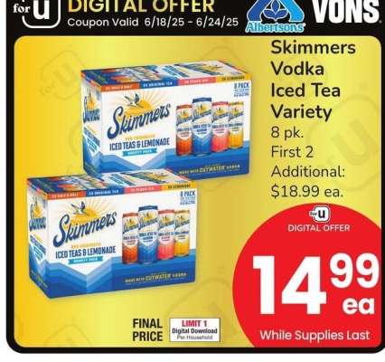 Skimmers Vodka Iced Tea Variety - 8 pk.