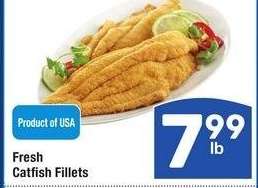 Fresh Catfish Fillets - Product of USA