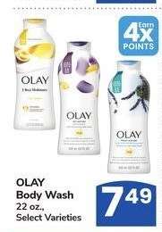 Olay Body Wash* - 22 oz.,
Select Varieties