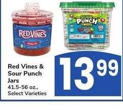 Red Vines & Sour Punch Jars - 41.5-56 oz., Select Varieties