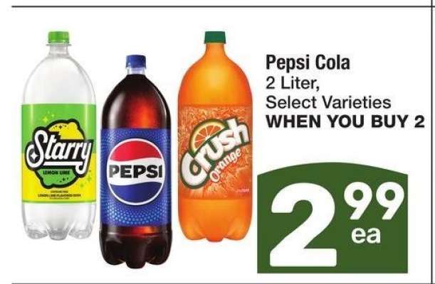 Pepsi Cola - 2 Liter, Select Varieties