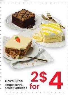 Cake Slice - single serve, select varieties