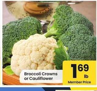 Broccoli Crowns or Cauliflower