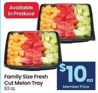 Family Size Fresh Cut Melon Tray - 83 oz.
Available in Produce