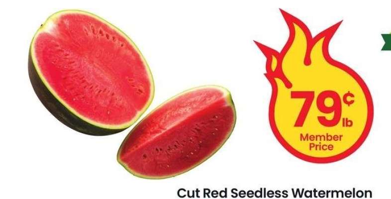 Cut Red Seedless Watermelon