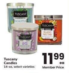 Tuscany Candles - 14 - oz, select varieties