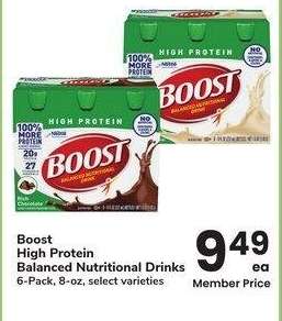 Boost High Protein Balanced Nutritional Drinks - 6-Pack, 8-oz, select varieties
