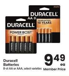 Duracell Batteries - 8-ct AA or AAA, select varieties