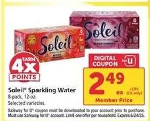 Soleil Sparkling Water