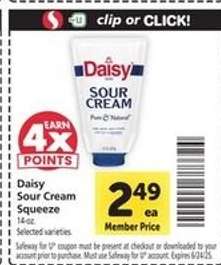 Daisy Sour Cream Squeeze
