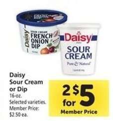Daisy Sour Cream or Dip