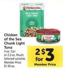 Chicken Of The Sea Chunk Light Tuna
