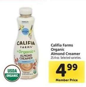 Califia Farms Organic Almond Creamer