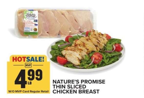 Nature's Promise Thin Sliced Chicken Breast