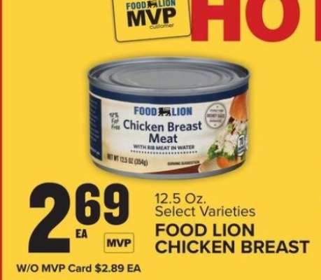 FOOD LION CHICKEN BREAST