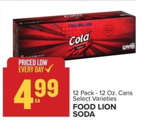 FOOD LION SODA