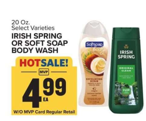 Irish Spring or Soft Soap Body Wash