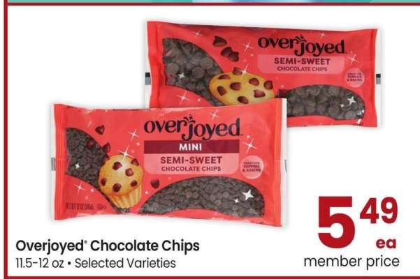 Overjoyed® Chocolate Chips - 11.5-12 oz • Selected Varieties