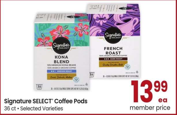 Signature SELECT® Coffee Pods - 36 ct • Selected Varieties