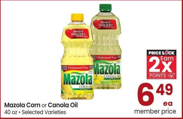 Mazola Corn or Canola Oil - 40 oz • Selected Varieties