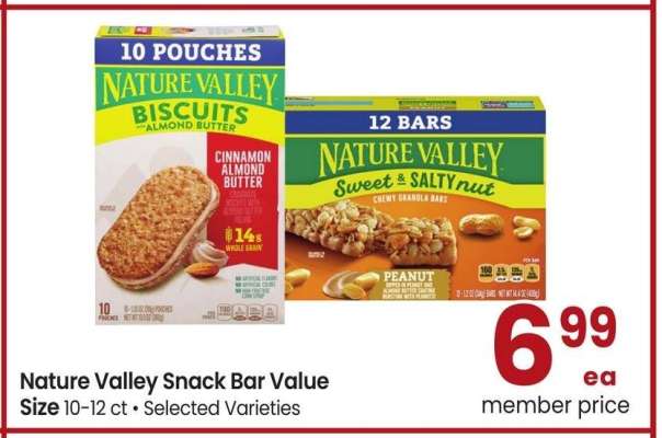 Nature Valley Snack Bar Value Size - 10-12 ct • Selected Varieties