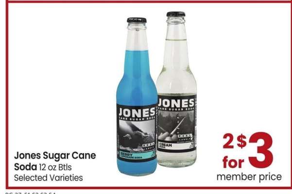 Jones Sugar Cane Soda - 12 oz Btls Selected Varieties