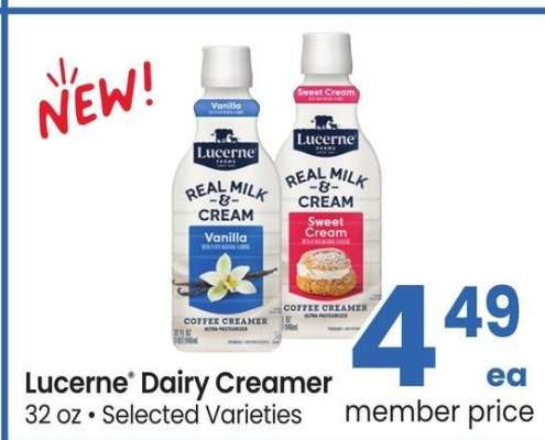 Lucerne® Dairy Creamer - 32 oz • Selected Varieties