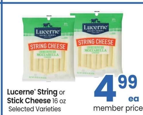 Lucerne® String or Stick Cheese - 16 oz Selected Varieties
