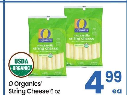 O Organics® String Cheese - 6 oz