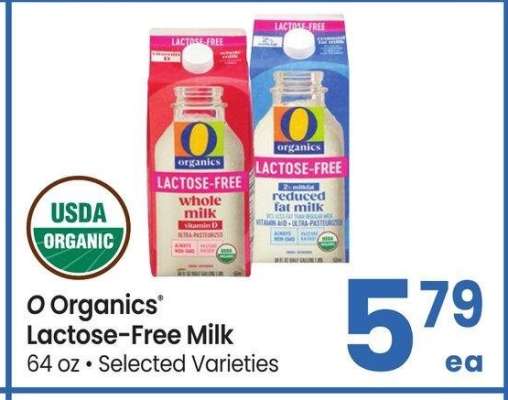 O Organics® Lactose-Free Milk - 64 oz • Selected Varieties