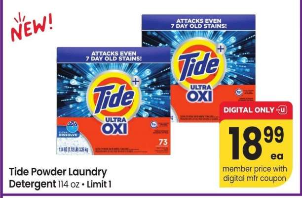 Tide Powder Laundry Detergent - 114 oz